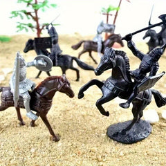 28pcs Military Soldier Model Sandtable Toy Scene Plastic Microlandscape Set