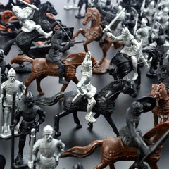 28pcs Military Soldier Model Sandtable Toy Scene Plastic Microlandscape Set