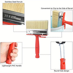 Industrial Plastic Coating Paint Brush Long Hair Wall Decoration Tool