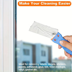 Plastic Razor Blade Scraper Tool with 10pcs Blades
