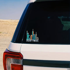 York Travel Sticker Car Bumper Van Laptop Decal