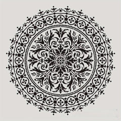 4pcs DIY Stencil Wallpaper Floor Furniture Wall Painting Template Lace Ruler
