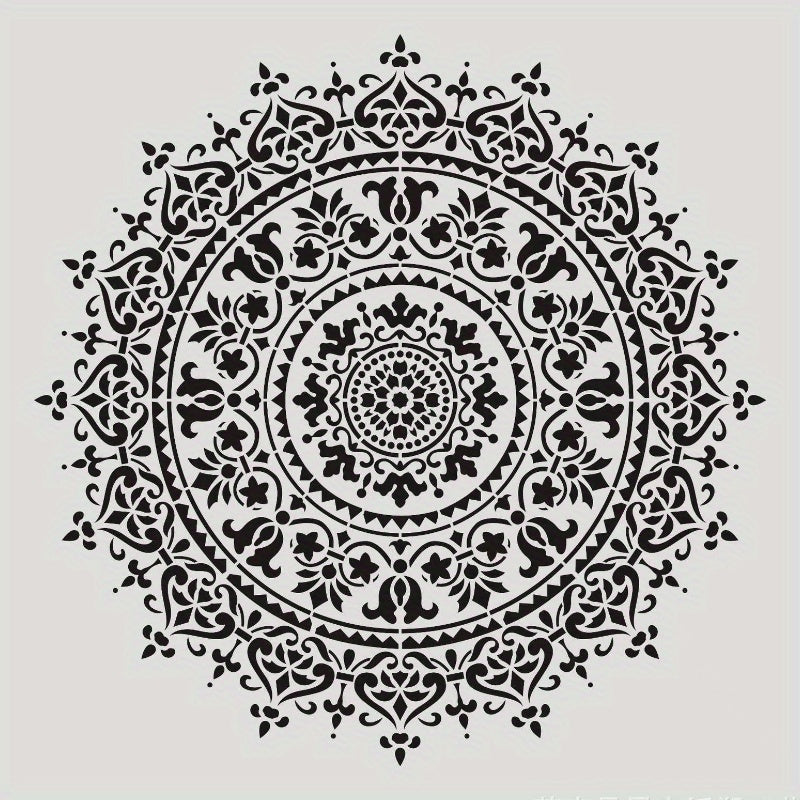 4pcs DIY Stencil Wallpaper Floor Furniture Wall Painting Template Lace Ruler