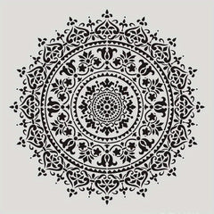 4pcs DIY Stencil Wallpaper Floor Furniture Wall Painting Template Lace Ruler