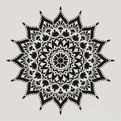 4pcs DIY Stencil Wallpaper Floor Furniture Wall Painting Template Lace Ruler