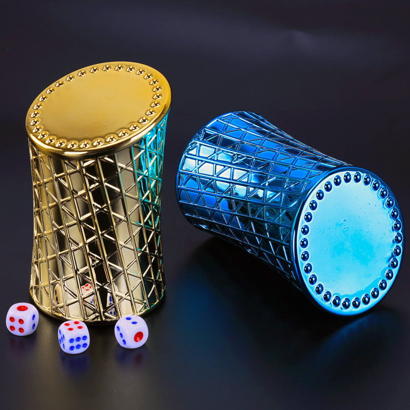 Metallic Luster Dot Dice Cup Set for Games
