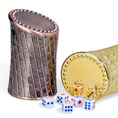 Metallic Luster Dot Dice Cup Set for Games