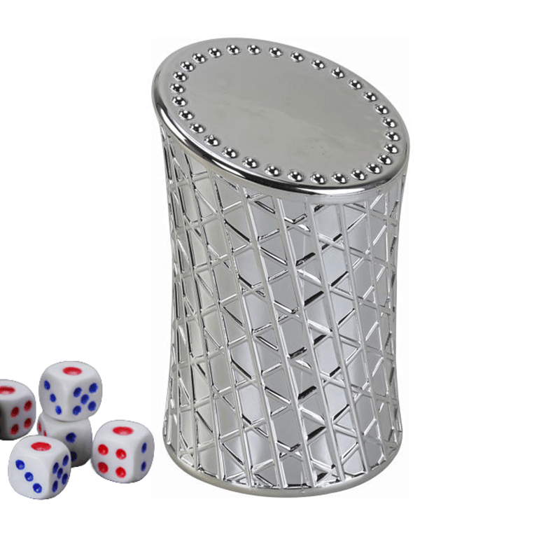 Metallic Luster Dot Dice Cup Set for Games