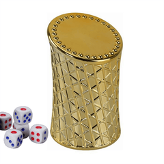 Metallic Luster Dot Dice Cup Set for Games