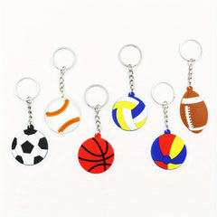 Sports Balls Charm Keychain Bag Backpack Car Decoration Pendant
