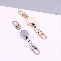 Metal Retractable Keychain Buckle for Outdoor Camping
