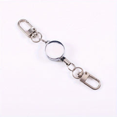 Metal Retractable Keychain Buckle for Outdoor Camping