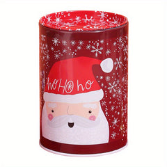 Christmas Cartoon Pattern Iron Art Piggy Bank Creative Gift