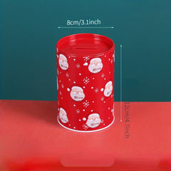 Christmas Cartoon Pattern Iron Art Piggy Bank Creative Gift