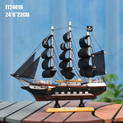 Wooden Scale Model Assembling Building Kits Sailboat Toy Gift