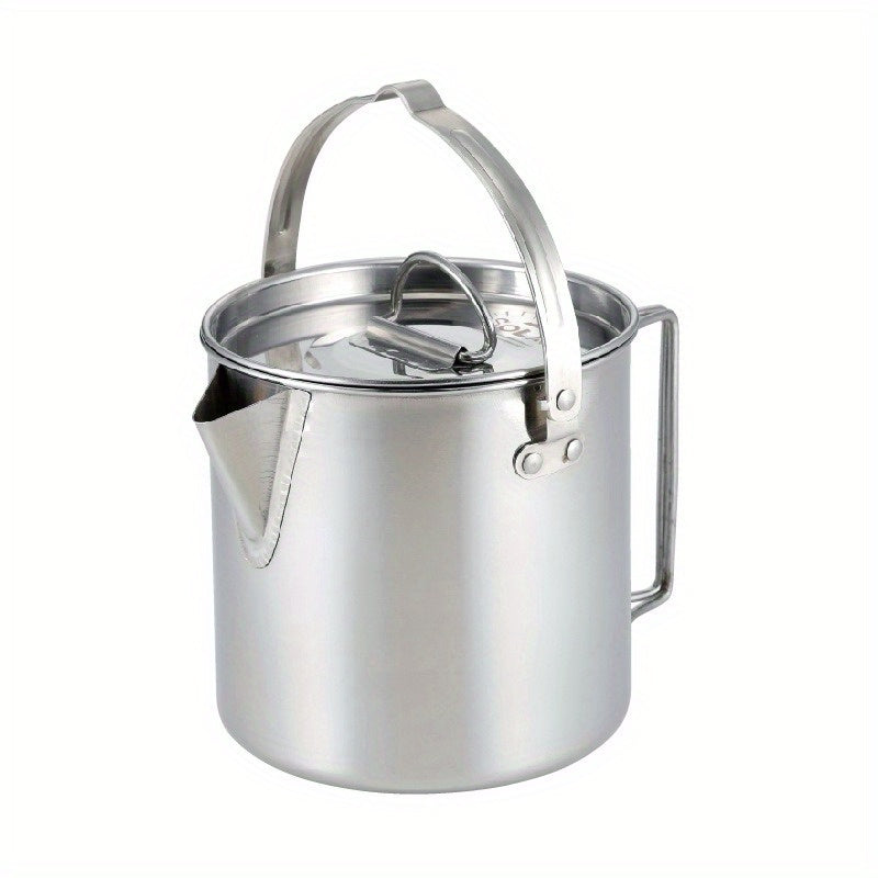 Outdoor Steel Kettle Folding Hanging Portable Pot For Camping