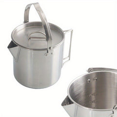 Outdoor Steel Kettle Folding Hanging Portable Pot For Camping