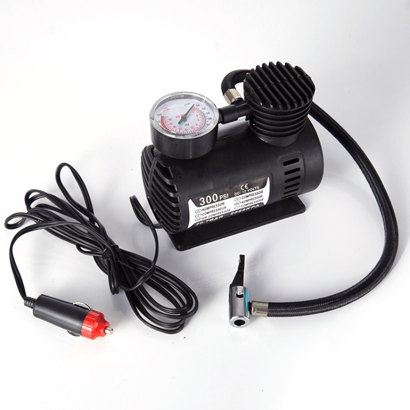 Car Accessories Mini Air Compressor 300 PSI Tire Inflator Pump 12V