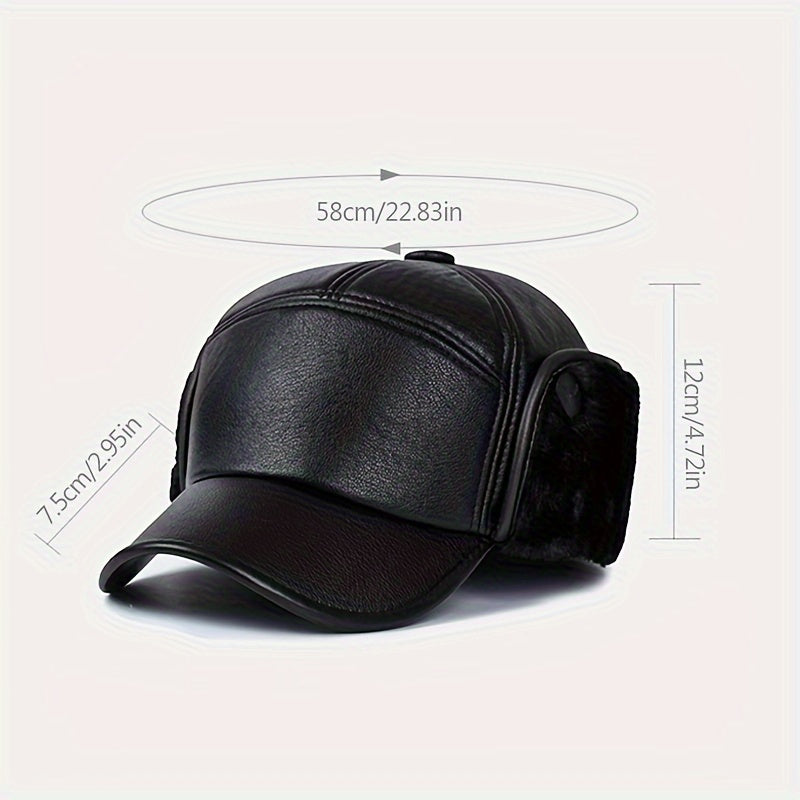 Men's Winter Warm Hat with Ear Protection for Dad and Grandfather