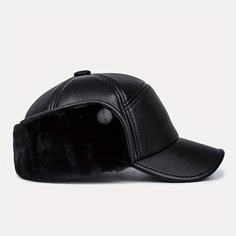 Men's Winter Warm Hat with Ear Protection for Dad and Grandfather