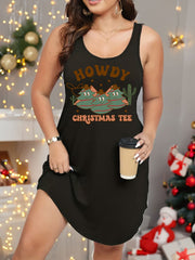 Christmas Nightdress Women's Plus Christmas Tree Print