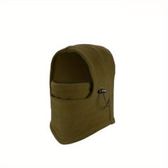 Windproof Fleece Hat with Face Cover for Winter Outdoor Cycling
