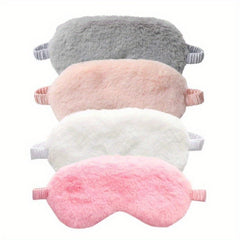 2pcs Plush Sleep Eye Mask Soft Blindfold Travel Nap Rest Yoga Meditation