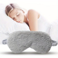 2pcs Plush Sleep Eye Mask Soft Blindfold Travel Nap Rest Yoga Meditation