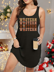 Christmas Nightdress Women's Plus Gingerbread Man Print Sleep Dress
