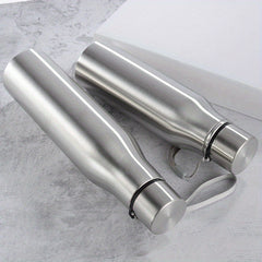 750ml 1000ml Leakproof Sports Water Bottle Stainless Steel Cup Handle