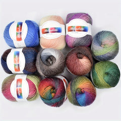 5pcs Wool Colored Yarn for Scarf Shawl Sweater Doll