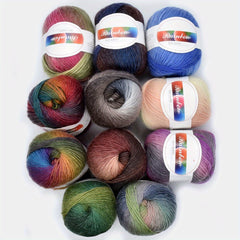 5pcs Wool Colored Yarn for Scarf Shawl Sweater Doll