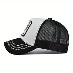 Embroidered Animal Mesh Baseball Cap - Men Women Hip hop Cap