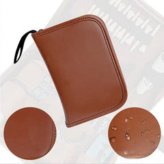 Portable Golf Tool Storage Bag Large Capacity Multifunctional Leather Bag