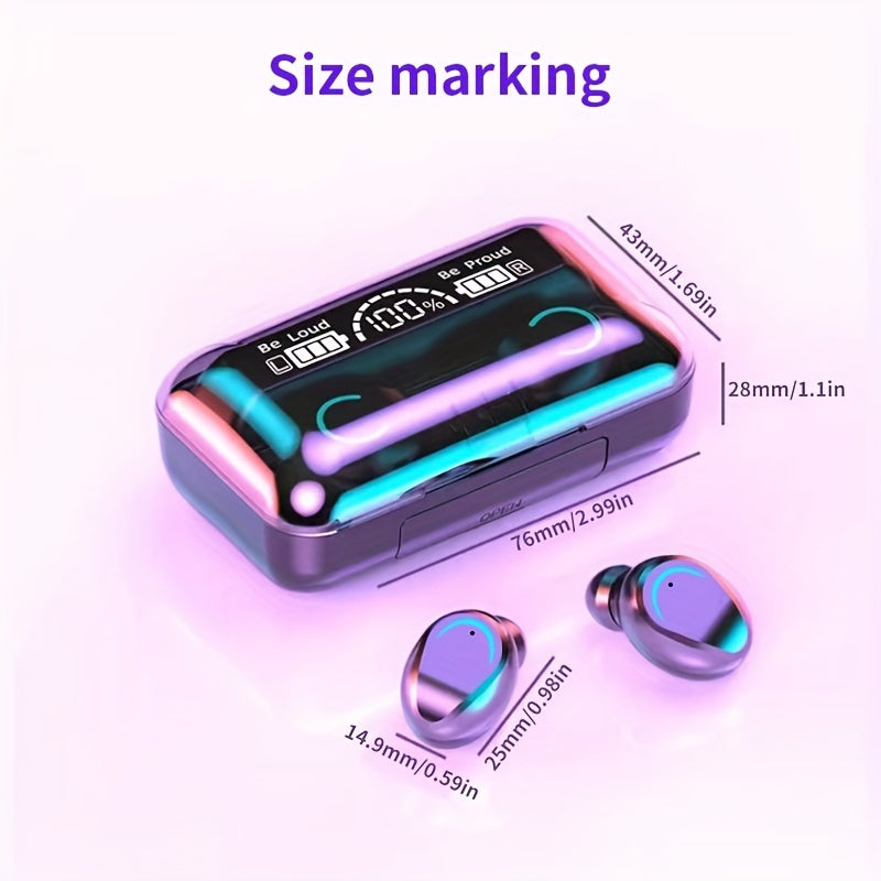 Wireless Earbuds with Noise Cancellation & LED Display