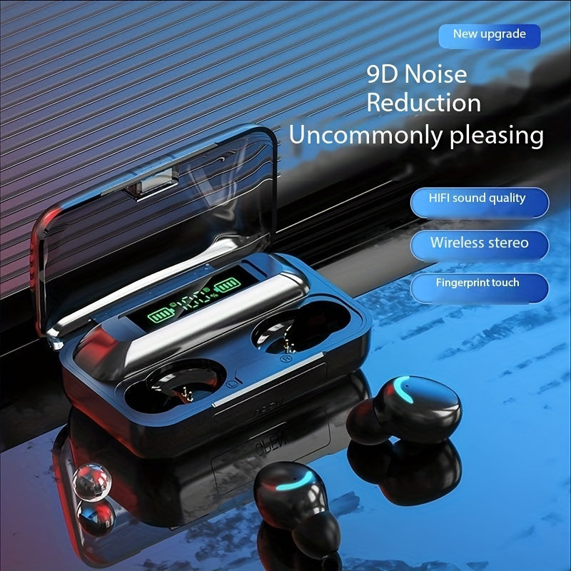 Wireless Earbuds with Noise Cancellation & LED Display