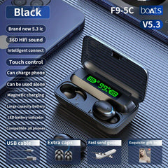 Wireless Earbuds with Noise Cancellation & LED Display