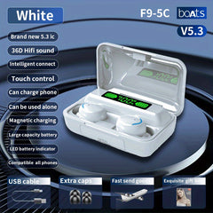 Wireless Earbuds with Noise Cancellation & LED Display
