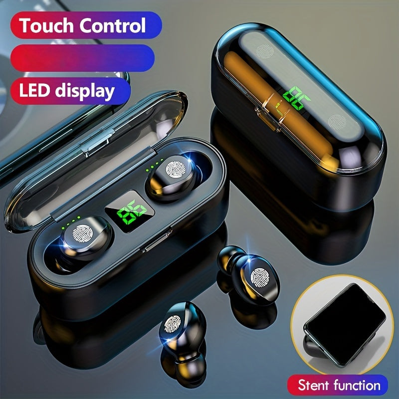 Waterproof Hifi Stereo Headset With LED Display Case