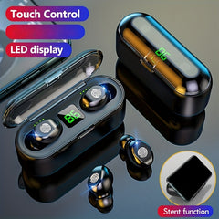 Waterproof Hifi Stereo Headset With LED Display Case