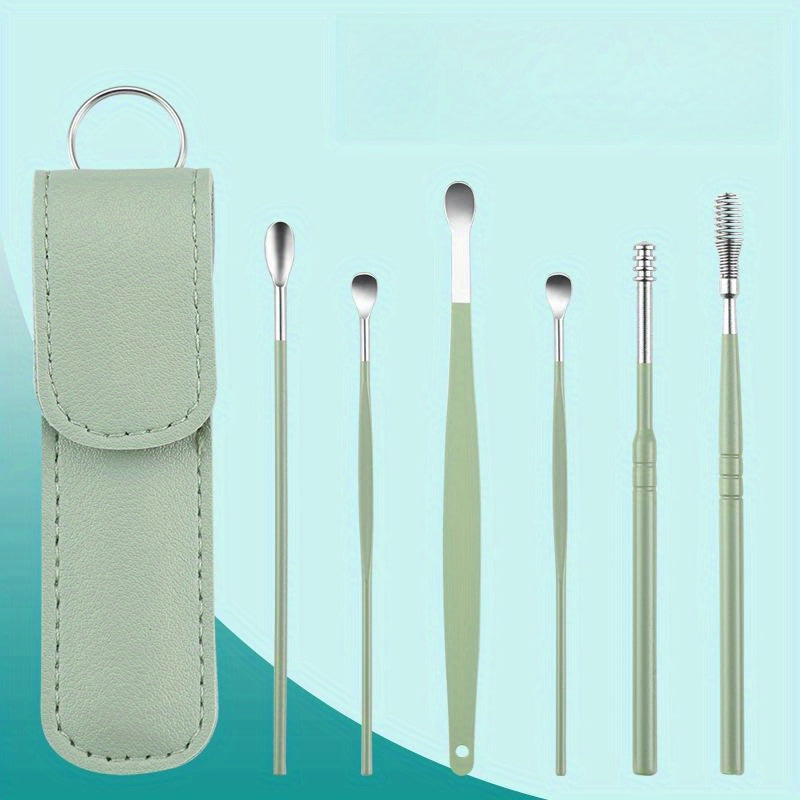 6pcs Stainless Steel Ear Cleaner Ear Wax Removal Tool Set