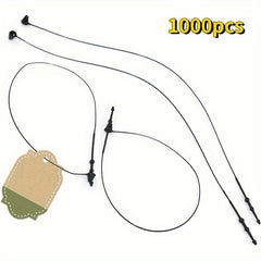 1000pcs Clear Snap Lock Pin Security Loop 17 12 7 Plastic Fastener Hang Tag