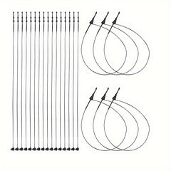 1000pcs Clear Snap Lock Pin Security Loop 17 12 7 Plastic Fastener Hang Tag