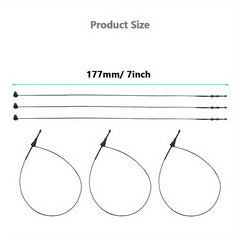 1000pcs Clear Snap Lock Pin Security Loop 17 12 7 Plastic Fastener Hang Tag