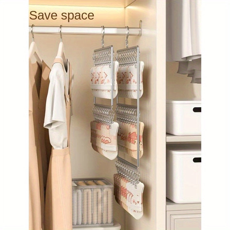 Stainless Steel Hanger Clips - Windproof Drying Socks Rack