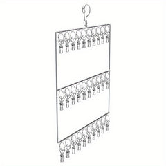 Stainless Steel Hanger Clips - Windproof Drying Socks Rack