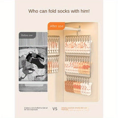 Stainless Steel Hanger Clips - Windproof Drying Socks Rack