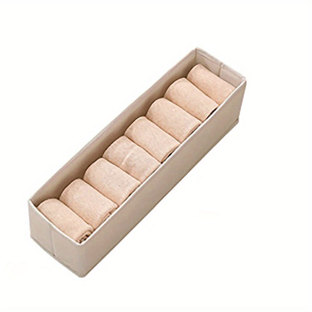 Drawer Storage Box With Handles Leggings Folding Basket For Clothes Blankets Toy