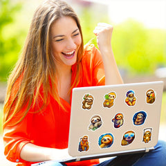 50pcs Sloth Vinyl Waterproof Stickers for DIY Guitar Skateboard
