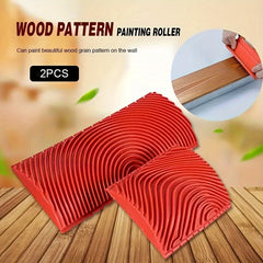 2pcs Wood Grain Roller and Tool Set for Wood Grain Paint